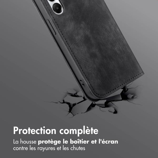 imoshion Étui de téléphone portefeuille Slim Samsung Galaxy A35 - Noir