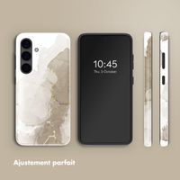 Selencia Coque arrière Vivid Samsung Galaxy S24 - Marble Light Brown