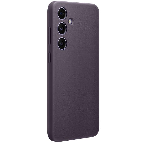 Samsung Coque originale en cuir vegan Samsung Galaxy S24 Plus - Dark Violet