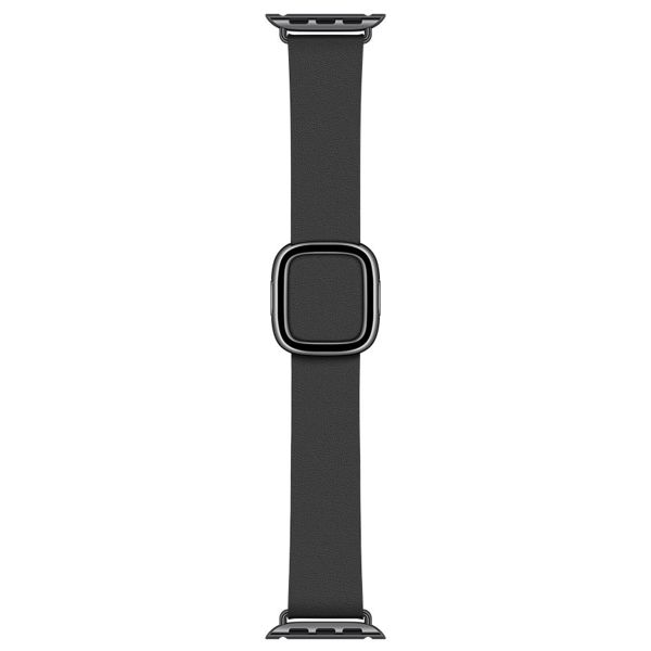 Apple Bracelet Leather Band Modern Buckle Apple Watch | 38/40/41/42 mm - Taille S - Noir
