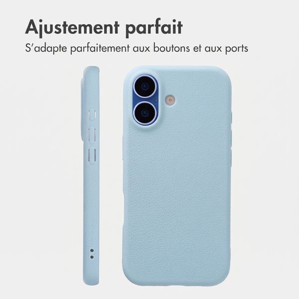 imoshion Coque arrière Texture Apple iPhone 16 - Bleu clair