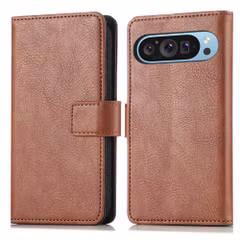 imoshion Étui de télephone portefeuille de luxe Google Pixel 9 / 9 Pro - Marron