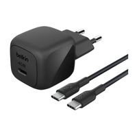 Belkin Chargeur USB-C compact BoostCharge 25W avec câble USB-C vers USB-C - 1 mètre - Noir