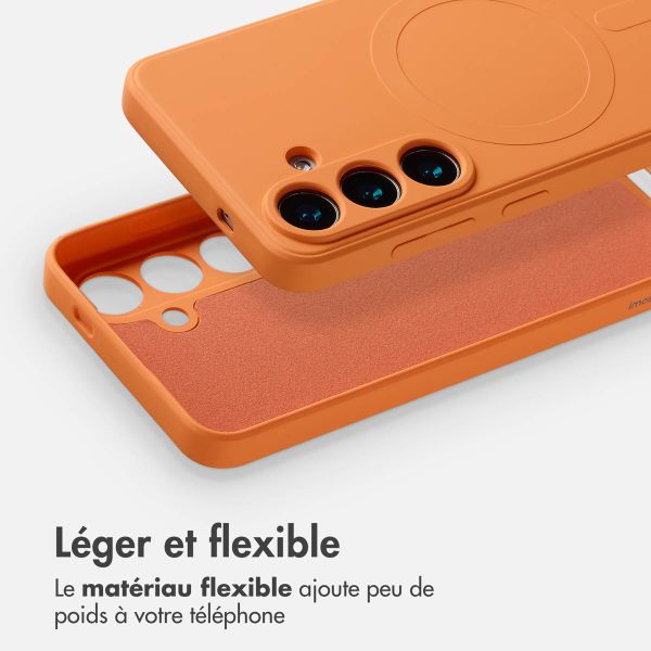 imoshion Coque Couleur avec MagSafe Samsung Galaxy S25 - Orange
