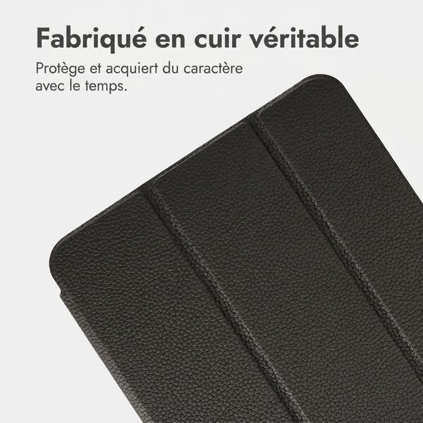Accezz Coque tablette trifold en cuir Apple iPad Pro 13 (2025) M5 / (2024) M4 - Noir