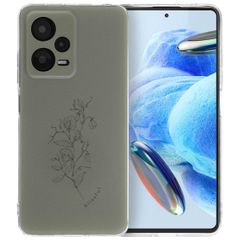 imoshion Coque Design Xiaomi Redmi Note 12 Pro (5G) - Floral Green
