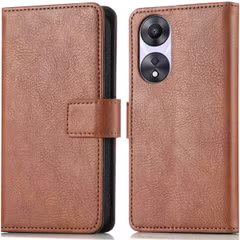imoshion Étui de télephone portefeuille de luxe Oppo A78 (4G) - Marron