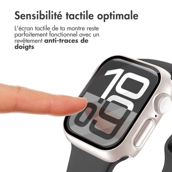 imoshion Coque rigide à couverture complète Apple Watch 10 / 11 - 42 mm - Starlight