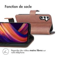 imoshion Étui de télephone portefeuille de luxe Samsung Galaxy A25 (5G) - Marron