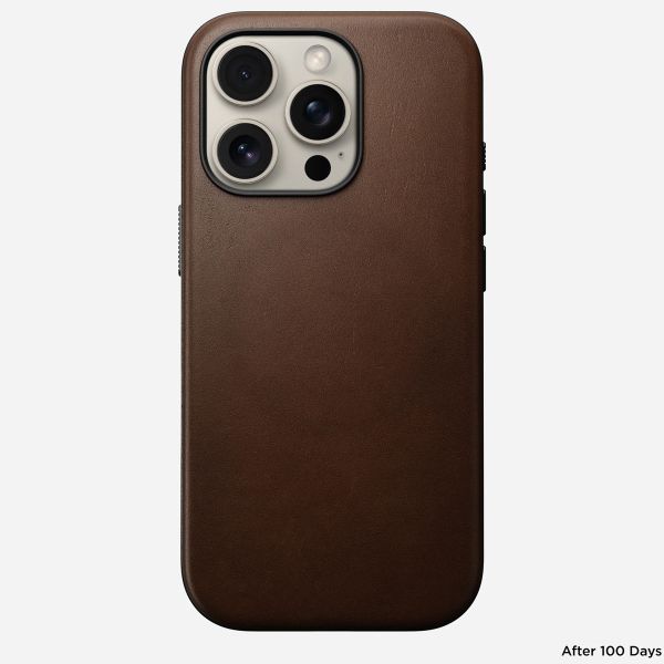 Nomad Coque Modern Leather avec MagSafe Apple iPhone 16 Pro - Marron