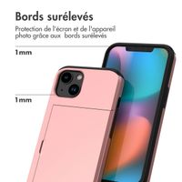 imoshion Coque arrière avec porte-cartes Apple iPhone 14 - Rose Doré