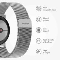 imoshion Bracelet magnétique milanais Google Pixel Watch 3 / 4 (45 mm) - Argent