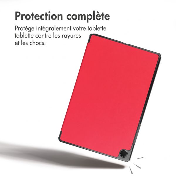 imoshion Coque tablette Trifold Samsung Galaxy Tab A11 Plus - Rouge