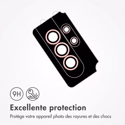 imoshion Lot de 2 protections d'objectif de caméra Samsung Galaxy S26 Ultra - Pink Gold