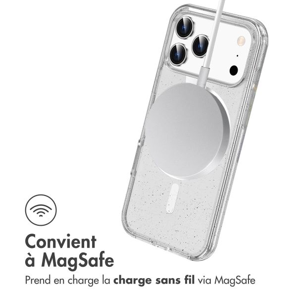 imoshion Coque Pailletée avec MagSafe Apple iPhone 17 Pro Max - Transparent