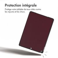 imoshion Coque tablette Trifold Apple iPad 9 (2021) 10.2 pouces / iPad 8 (2020) 10.2 pouces / iPad 7 (2019) 10.2 pouces - Bordeaux