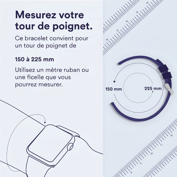 imoshion Bracelet magnétique milanais Fitbit Charge 5 - Taille M - Argent