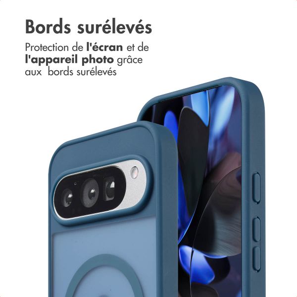 imoshion Coque Color Guard avec MagSafe Google Pixel 9 / 9 Pro / 10 / 10 Pro - Bleu foncé