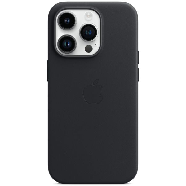 Apple Coque Leather MagSafe Apple iPhone 14 Pro - Midnight