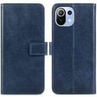 imoshion Étui de télephone portefeuille de luxe Xiaomi Mi 11 Lite (5G/4G) / 11 Lite 5G NE - Bleu foncé