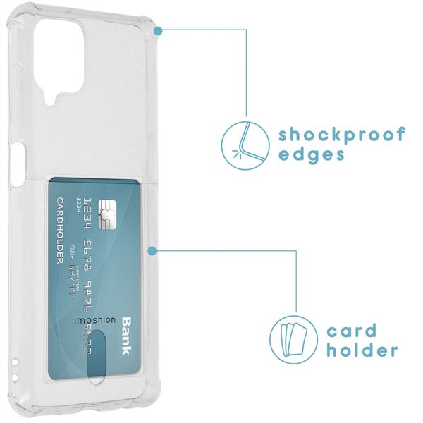 imoshion Coque silicone avec support de passe Samsung Galaxy A12 - Transparent
