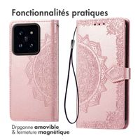 imoshion Etui de télephone Mandala Xiaomi 14T - Rose Doré
