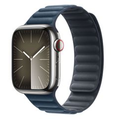 Apple Bracelet à maillons magnétique FineWoven Apple Watch | 38/40/41/42 mm - Taille S/M - Pacific Blue