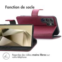 imoshion Étui de télephone portefeuille de luxe Samsung Galaxy S24 Ultra - Bordeaux