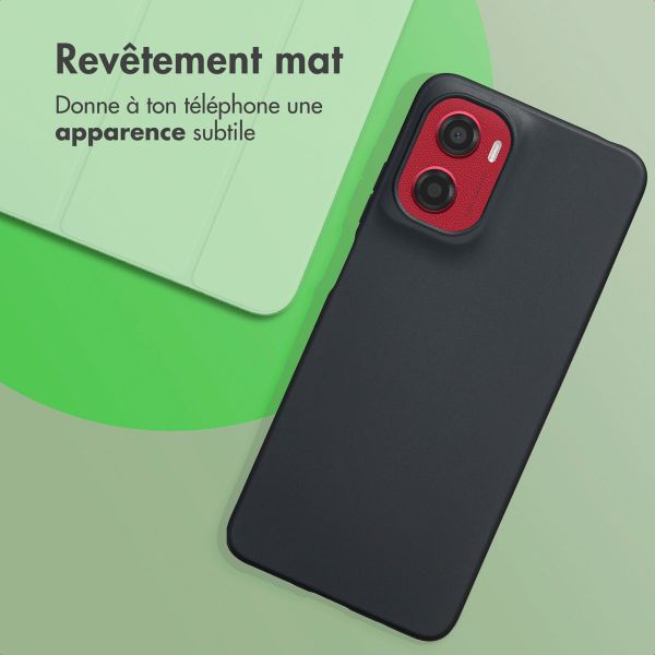 imoshion Coque Couleur Motorola Moto G05 / E15 - Noir