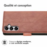 imoshion Étui de télephone portefeuille de luxe Samsung Galaxy A17 (5G) / (4G) - Marron