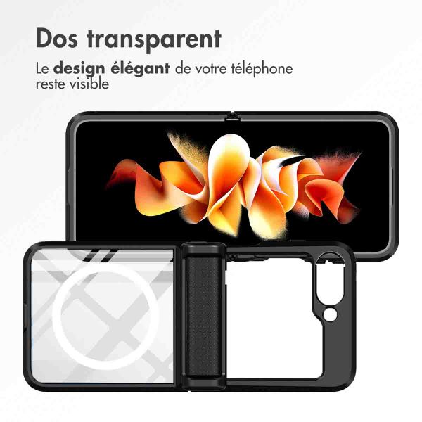 imoshion Coque arrière Rugged avec MagSafe Samsung Galaxy Z Flip 6 - Noir