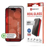 Displex Protection d'écran en verre trempé Privacy Apple iPhone 15 / 15 Pro / 16