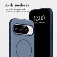 imoshion Coque arrière Color avec Thin MagSafe Ring Google Pixel 9 / 9 Pro - Bleu foncé