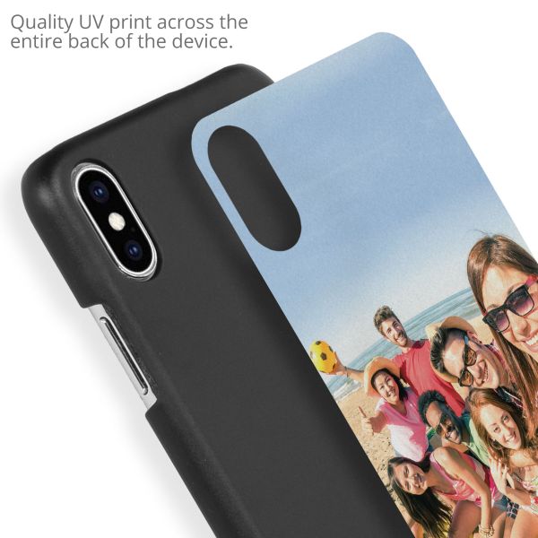 Concevez votre propre coque rigide Apple iPhone X / Xs - Noir