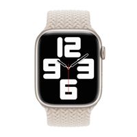 Apple Bracelet Solo tressé Apple Watch | 38/40/41/42 mm - Taille 4 - Starlight