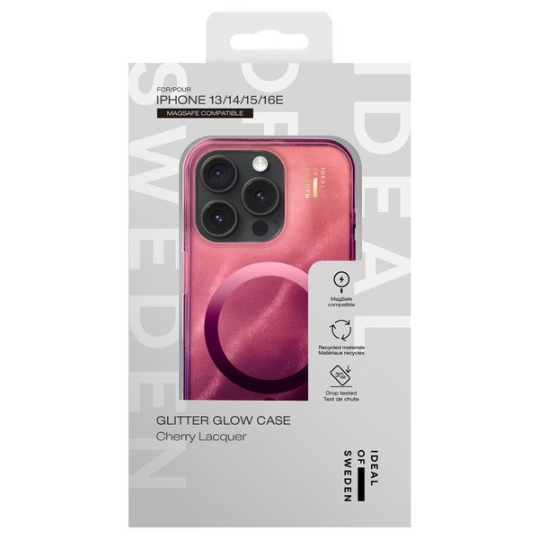 iDeal of Sweden Coque Clear MagSafe Apple iPhone 17e / 16e / 15 / 14 / 13 - Cherry Lacquer