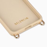 Selencia Coque arrière Rivièra avec MagSafe avec crochets amovibles Samsung Galaxy A57 (5G) - Milky Latte