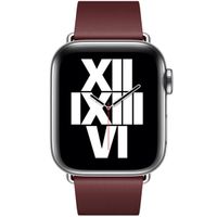 Apple Bracelet Leather Band Modern Buckle Apple Watch | 38/40/41/42 mm - Taille S - Garnet