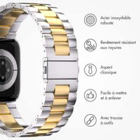 imoshion Bracelet acier Apple Watch | 38/40/41/42 mm - Argent & Or