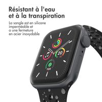 imoshion Bracelet Sport⁺ en silicone Apple Watch | 44/45/46/49 mm - Taille M/L - Noir