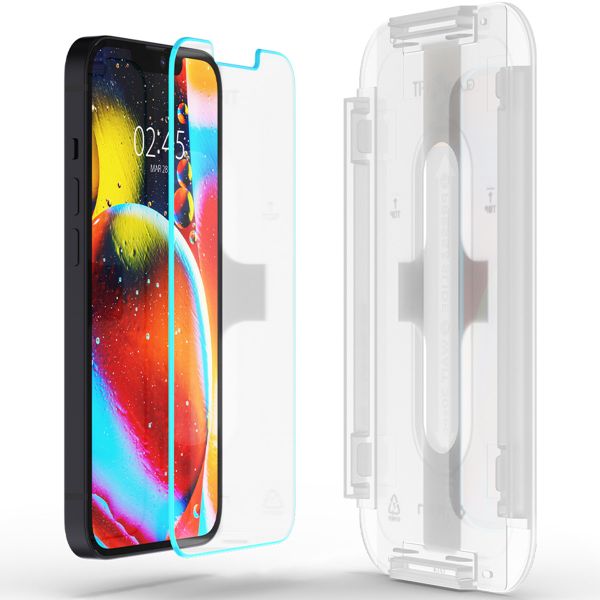 Spigen Protection d'écran en verre trempé GLAStR Fit 2 Paquets + Applicator Apple iPhone 17e / 16e / 14 / 13 / 13 Pro