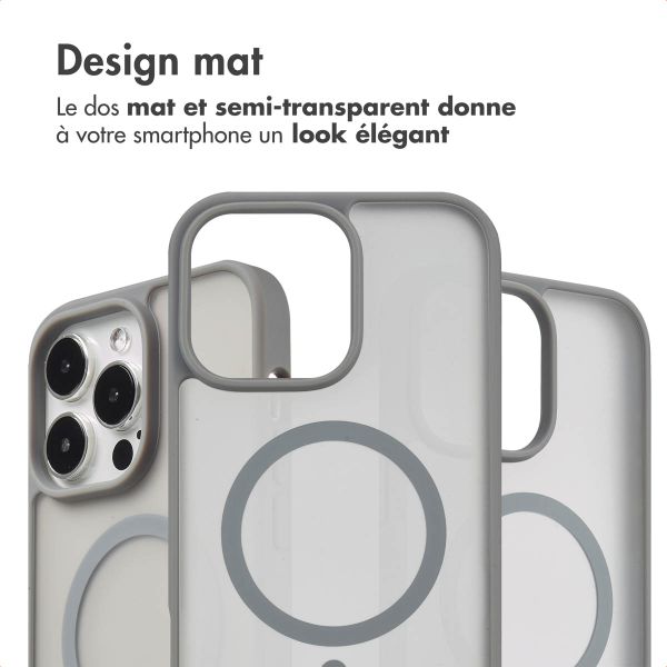imoshion Coque Color Guard avec MagSafe Apple iPhone 14 Pro Max - Gris