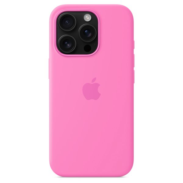 Apple Coque en silicone MagSafe Apple iPhone 16 Pro - Peony Pink
