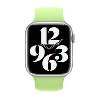 Apple Bracelet Boucle unique en Silicone Apple Watch | 44/45/46/49 mm - Taille 5 - Sprout Green