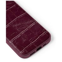 iDeal of Sweden Coque MagSafe en cuir végétalien Apple iPhone 13 / 13 Pro / 14 / 16e - Fine Wine Croco