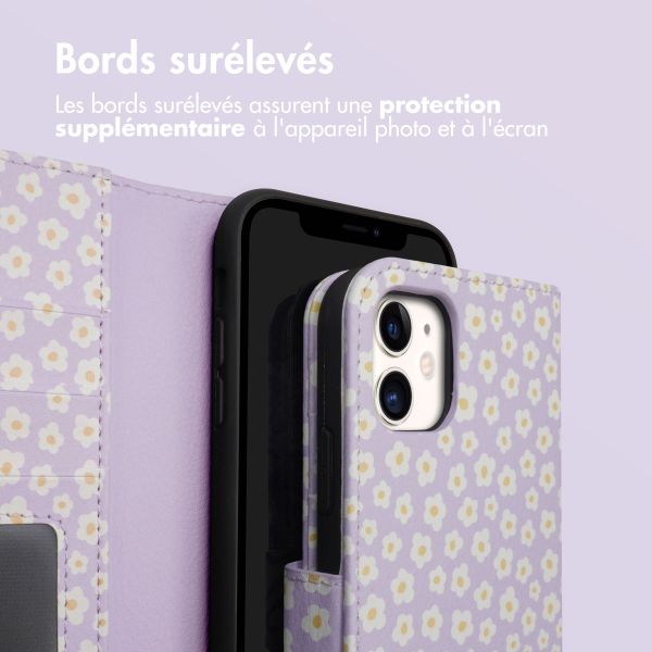 imoshion Étui de télephone portefeuille Design Apple iPhone 11 - White Daisy