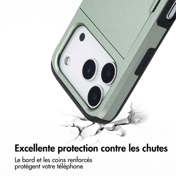 imoshion Coque arrière avec porte-cartes Apple iPhone 18 Pro / 17 Pro - Vert