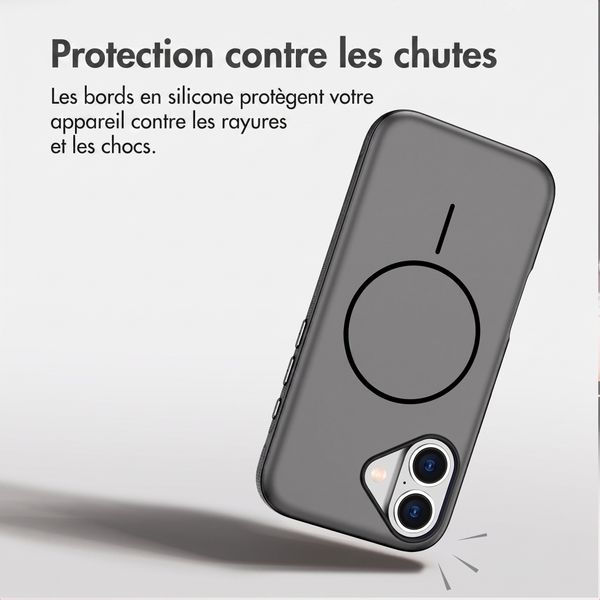 imoshion Coque arrière Color avec Thin MagSafe Ring Apple iPhone 17 - Noir