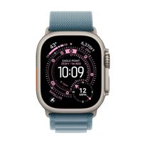 Apple Bracelet Alpine Loop Apple Watch | 44/45/46/49 mm - Taille L - Light Blue / Natural Titanium
