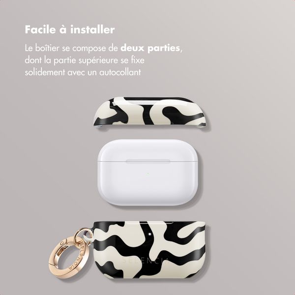 Selencia Coque Vivid  Apple AirPods Pro 2 - Art Wave Black